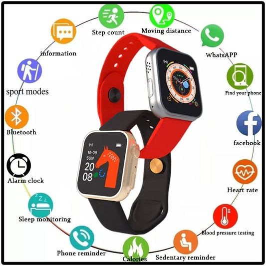D20 Ultra Smart Watch Heart Rate Blood Pressure Oxygen Reloj Intelligent Smart Bracelet(random color)